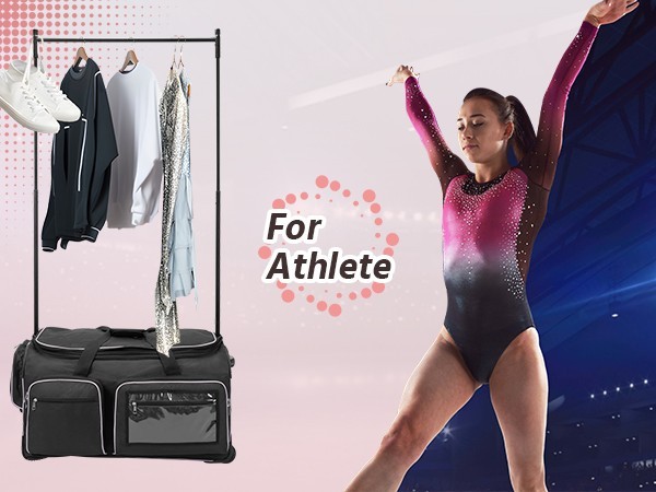 Dance Bag with Garment Rack 28" Black Dance Costumes Rolling Garment Bags gallery