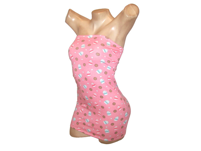 New Stripper Exotic Dancer Milk & Cookies Mini Tube Dress S/M Stripperwear