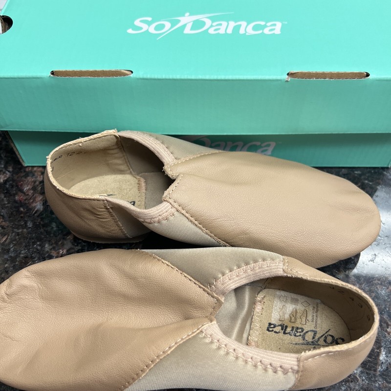 So Danca Jazz Leather Shoe Java JZ43 Color Caramel Women’s Size 3 L