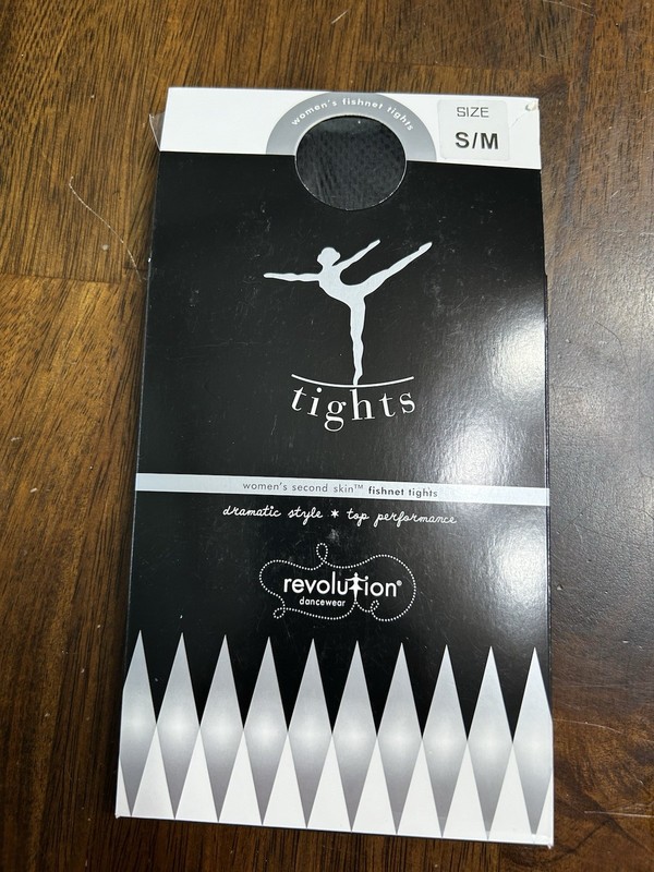 Revolution Dancewear Women’s Black Fishnet Tights Size Small Medium Style 1081