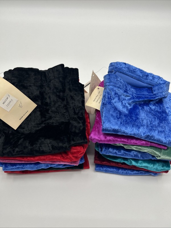 Vintage Velvet Dance Shorts (13) Various Sizes Colors Please Read Description