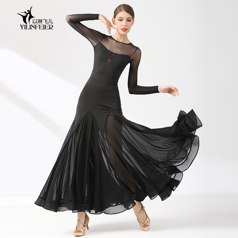 Adult Lady Fashion Modern Dance Waltz Dress National Standard Dance Show Dress
