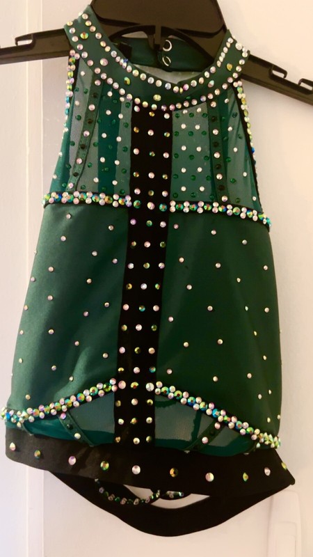 Jazz/Contemporary Bryn Lavinia Two-piece Hunter Green Solo Dance Costume MA
