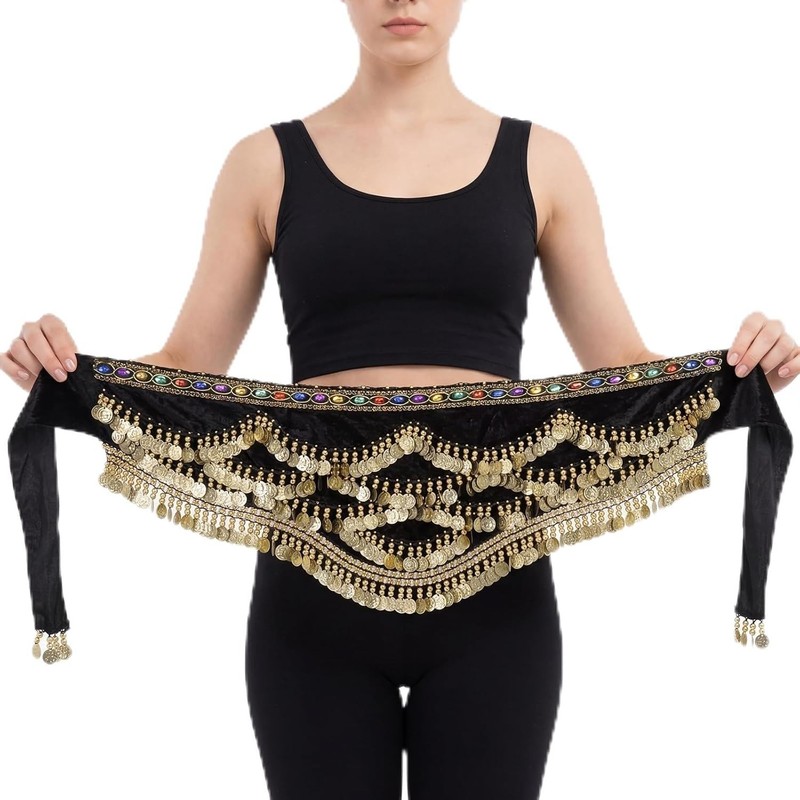 Women’s Triangular Belly Dance Hip Scarf Wrap Skirt Belly Dance Wrap