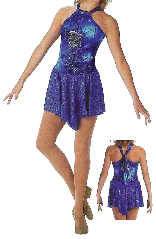 Adult XL Lyrical Ballet Dance Dress Costume RHAPSODY IN BLUE