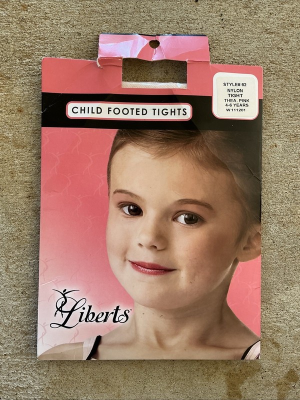 Liberts Child Footed Tights Thea Pink Style #62 Child 4-6 years Dance Ballet