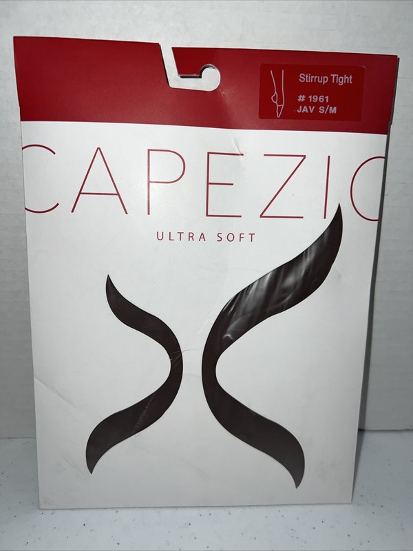 Capezio Stirrup Tight #1961 Tights Size S/M Java Brown Color NIB