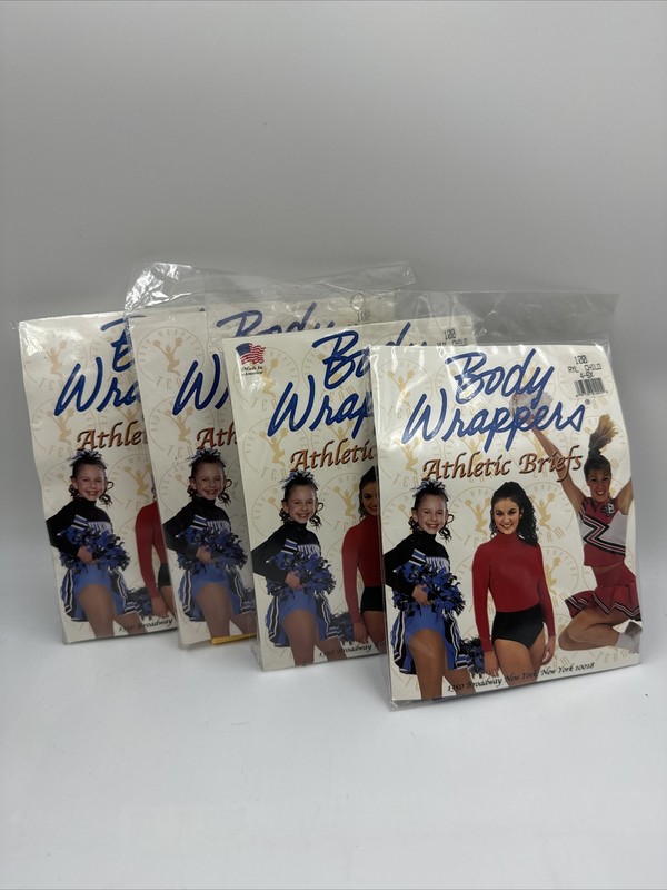 Body Wrappers Athletic Briefs Size 4-6 Kids Lot Of 4 New