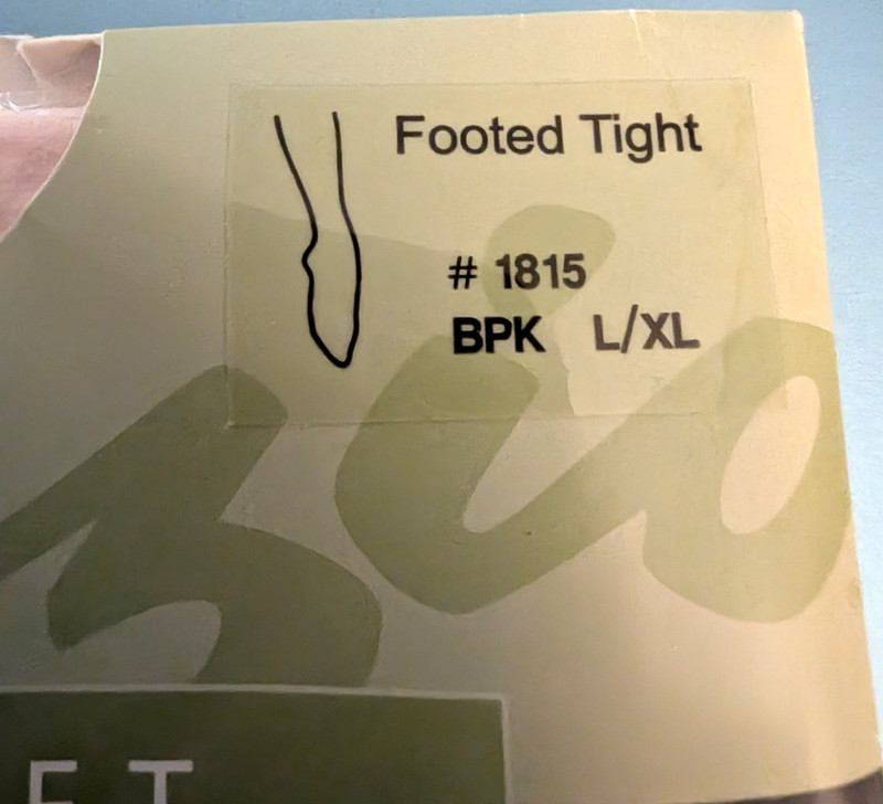 Captezio ultra soft footed tight #1815 BPK L/XL NWT gallery
