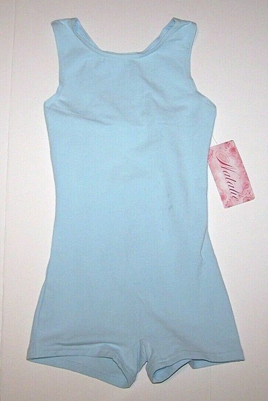 Natalie Theatrical Biketard Unitard Leotard Tank Bike Shorts Bodysuit B New Girl
