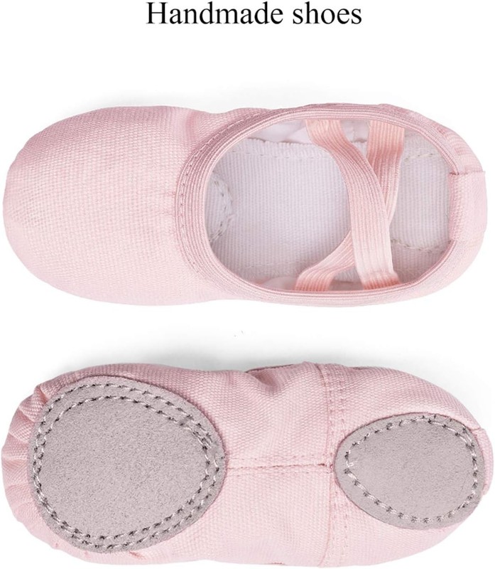 Canvas Ballet Shoes Toddler Girls Ballet Slippers No-Tie Boys Dance Shoes gallery