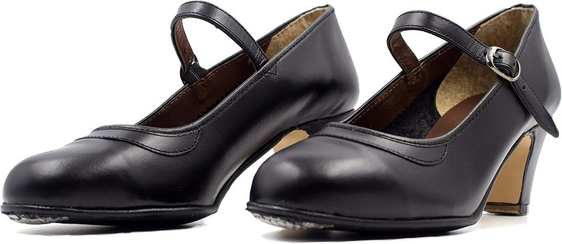 Women’S Flamenco Shoes with Nails, Beginner Folklorico Dance Shoe, 5Cm Heel, Mad gallery