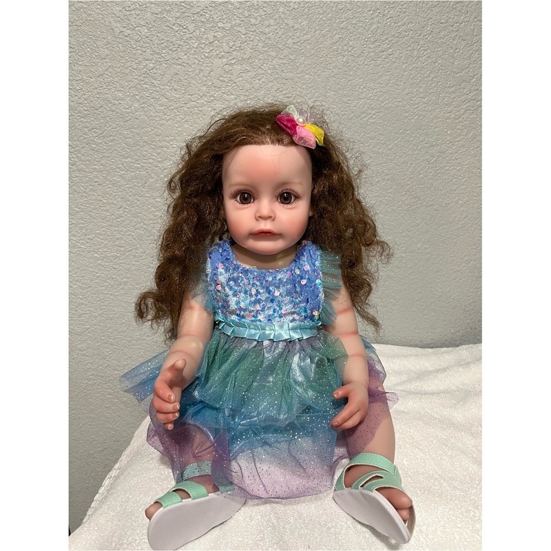 Multicolor Sequin Tulle Baby Doll Dress – Sparkle Blue/Green/Purple