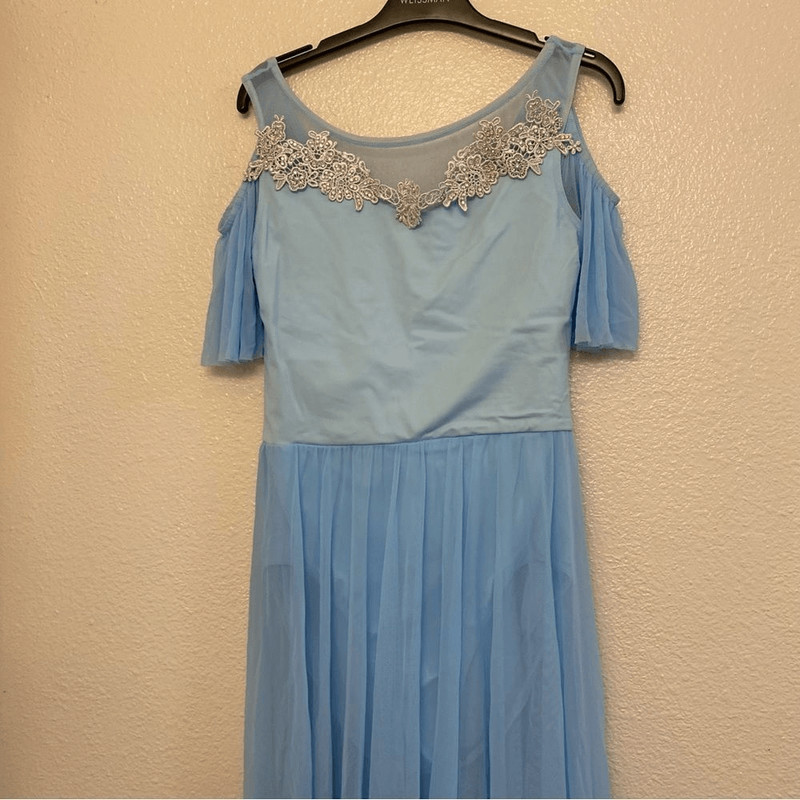 Weissman dance costume lyrical dress leotard blue THE GARDEN 12377 adult MA gallery