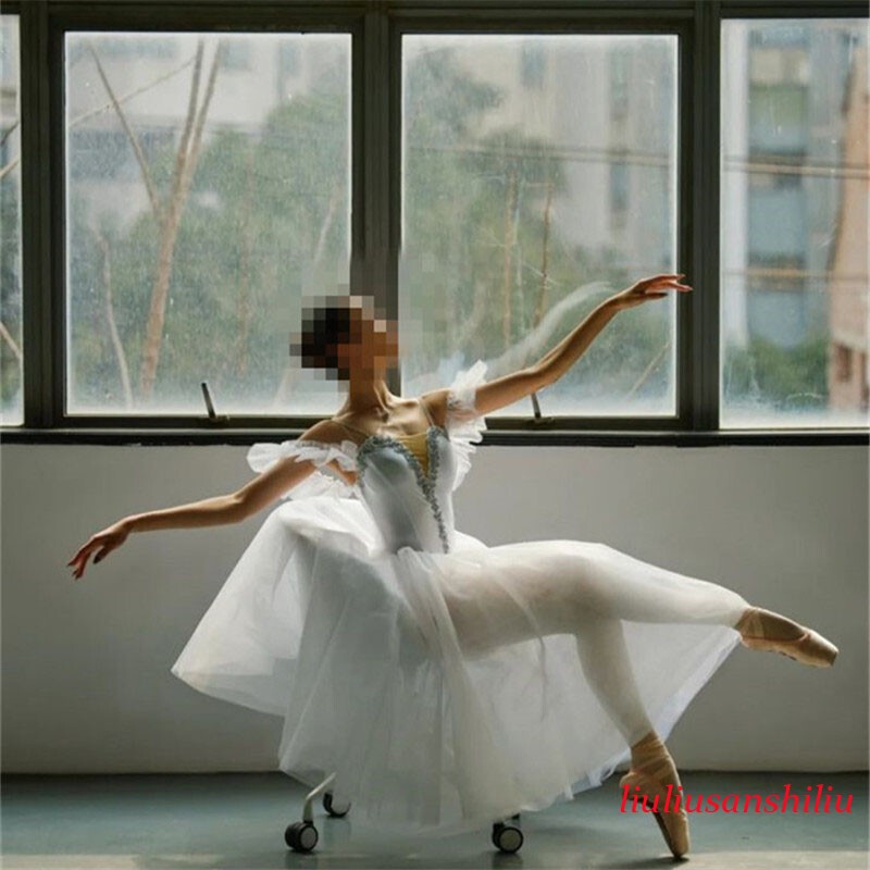 Adult Ballet Dance Show Costume Performance Dress Professional Tutu Dancewear gallery
