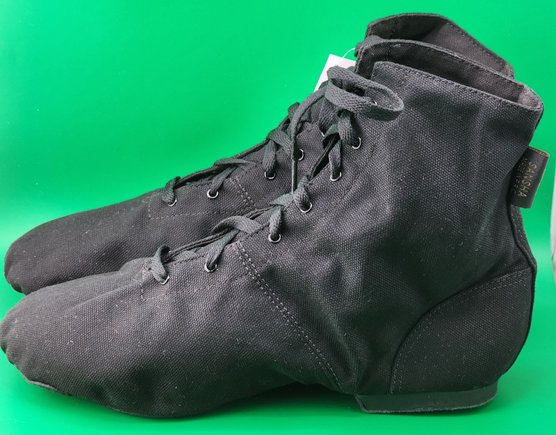 Sansha Women’s Soho Lace-up Dance JazzBoot in Black Size 18
