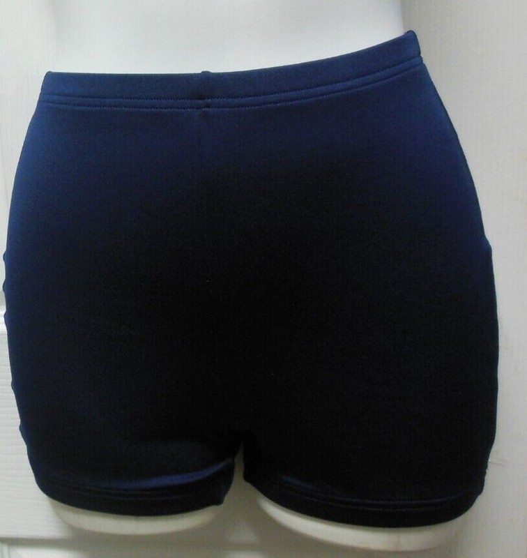 Dance Cheer Spandex Booty Shorts Navy Child/Ladies Sports Boycut Trunks
