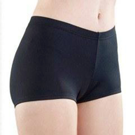 Body Wrappers MT281 Women’s Size Medium (8-10) Black Boy Cut Brief Shorts
