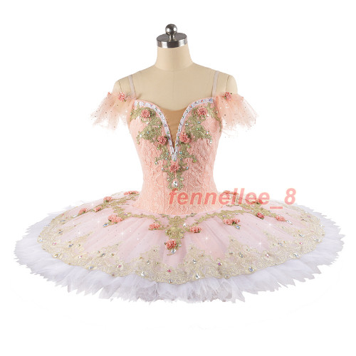 Professional Ballet Pink Peach Classical Pancake Ballet Platter Tutu Costumes gallery