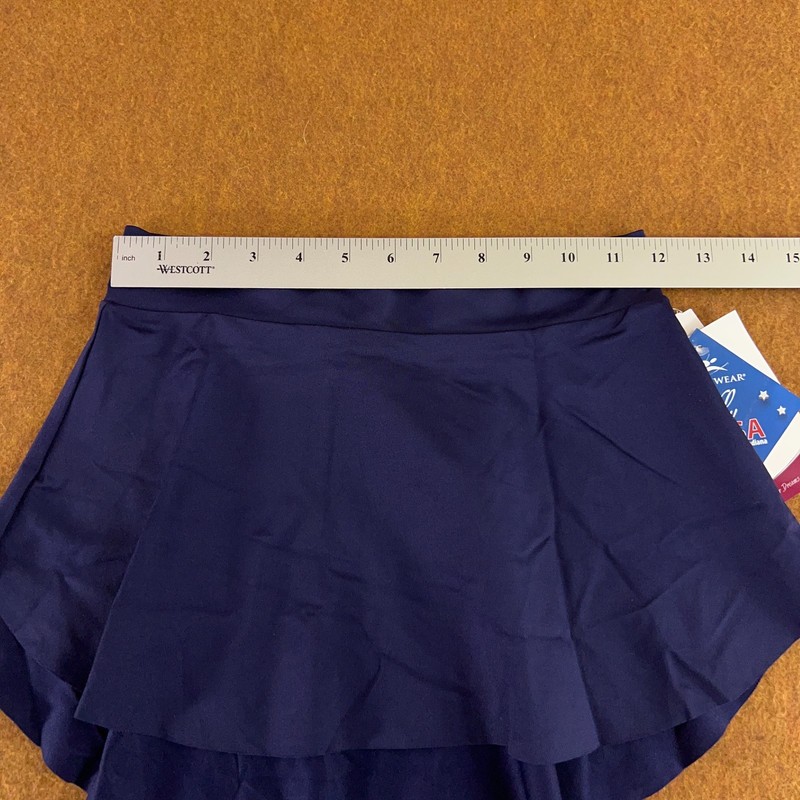 MotionWear Womens Size Medium Navy Blue Pull On Dance Skirt NWT gallery