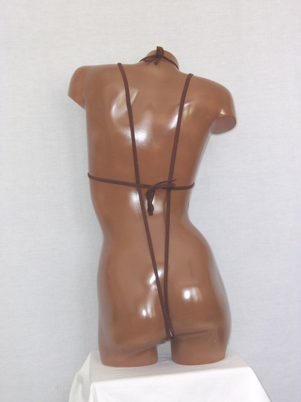 New chain slingshot thong bikini set exotic dancer costume bikini A/B cup gallery