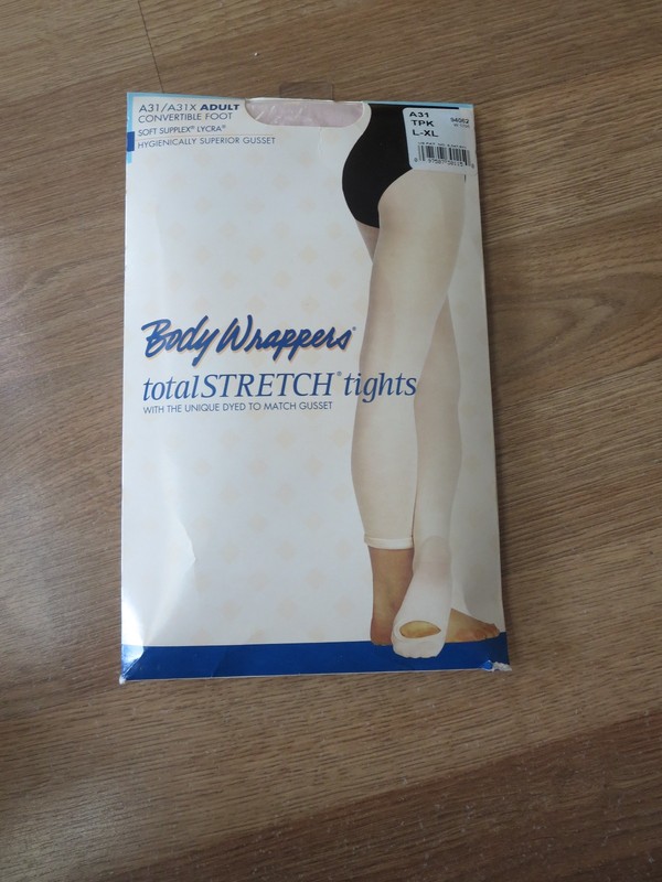 BodyWrappers ADULT A31 Total Stretch Seamless Convertible Tights in PINK L-XL