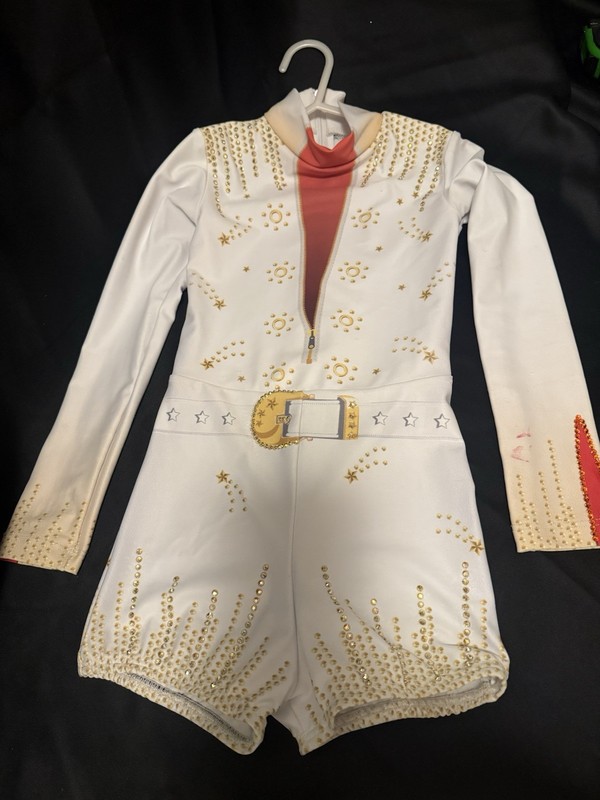 Alexandra Collection ELVIS Costume Dance Biketard for Girls Size 6x/7, Excellent