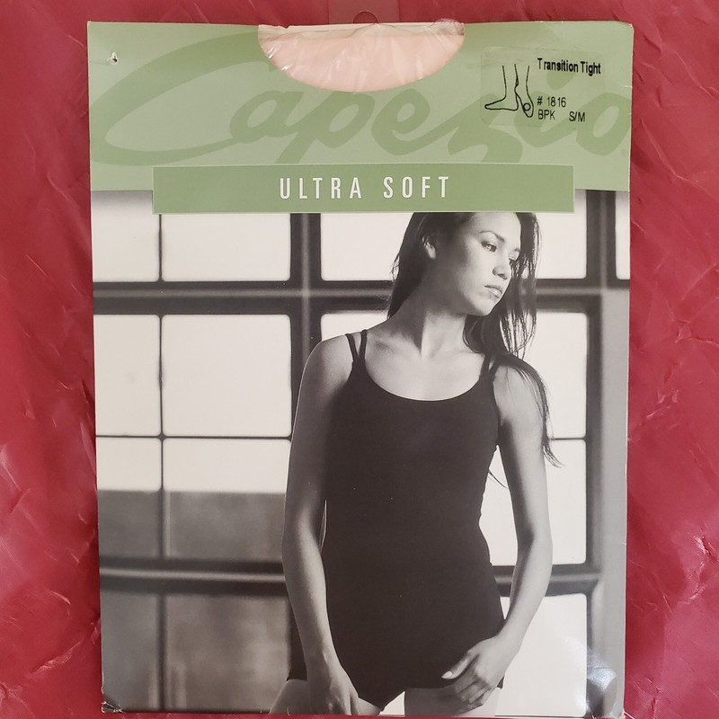 New Capezio Ultra Soft Transition Tights BPK Size S/M- 1816- Pink – Dance