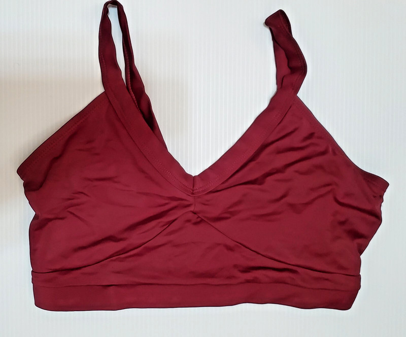 Balera Dancewear Contemporary Halter Bra Top Size Adult Medium Burgundy