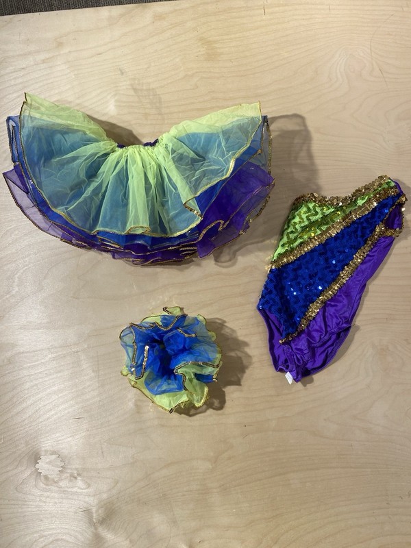 Multi- Color Dance Costume With Matching TuTu And Armband MC (RP) gallery