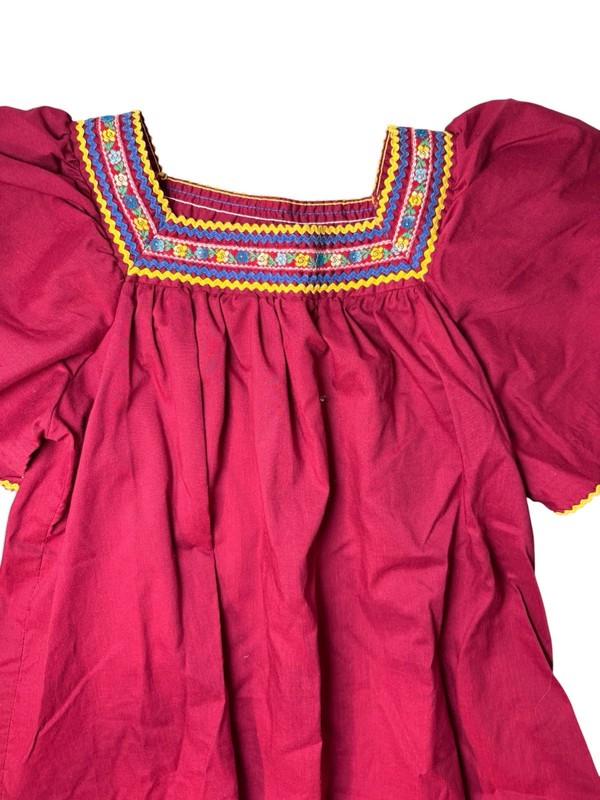 Vintage 70s Women’s Malco Modes Prairie Folk Peasant Skirt Set Belt Gold Shoes gallery