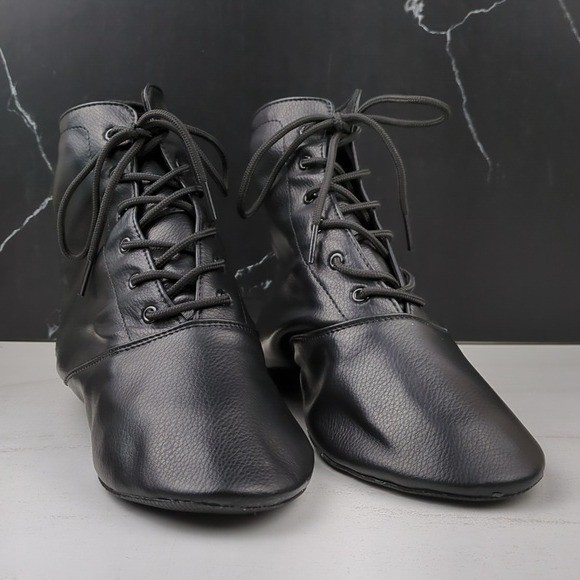 Unbranded Women’s Lace Up High Top Faux Leather Dance Shoe Black sz 8.5