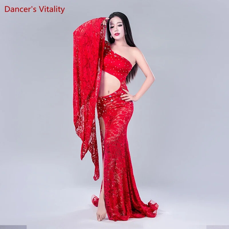 Belly Dance Costume Dress Women Lace Elegant Dresses Oriental Dance Clothing