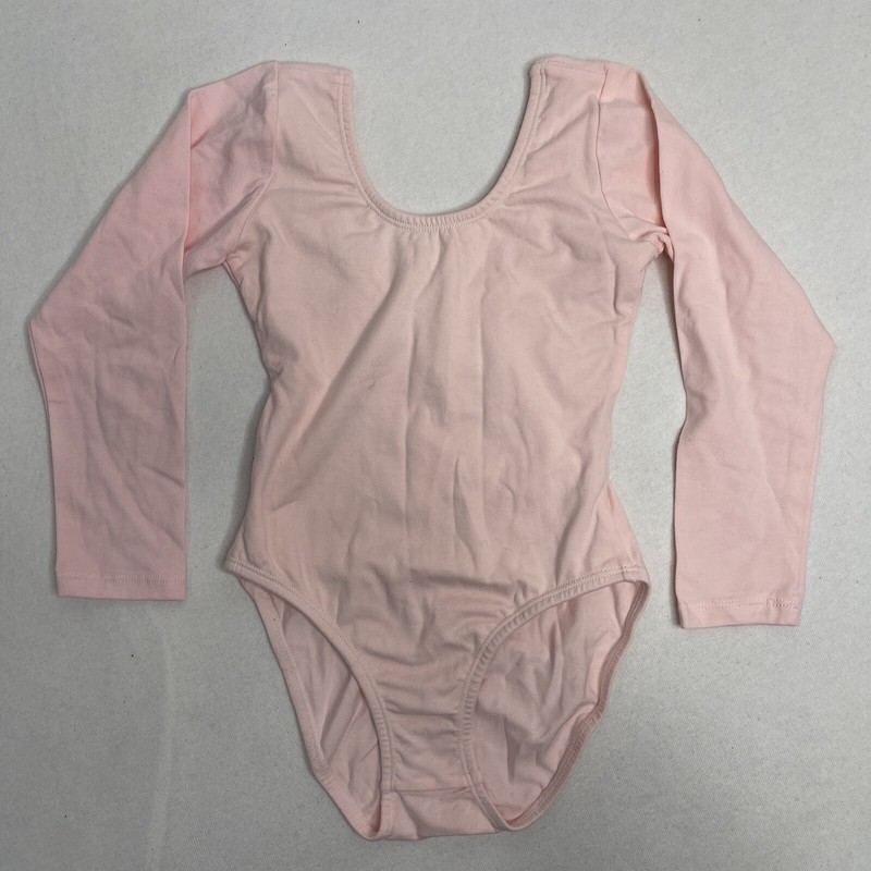 Dancina Girls Leotard Classic Long Sleeve Ballet Dance Soft Breathable Pink Sz 6