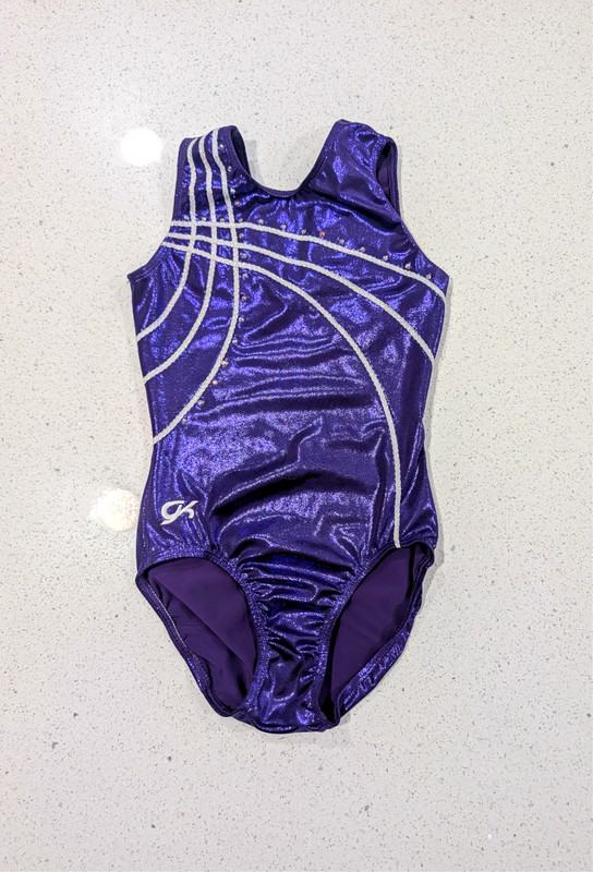 BEAUTIFUL GK ELITE GK Elite Gymnastics Dance Leotard Adult Small Purple Mystique