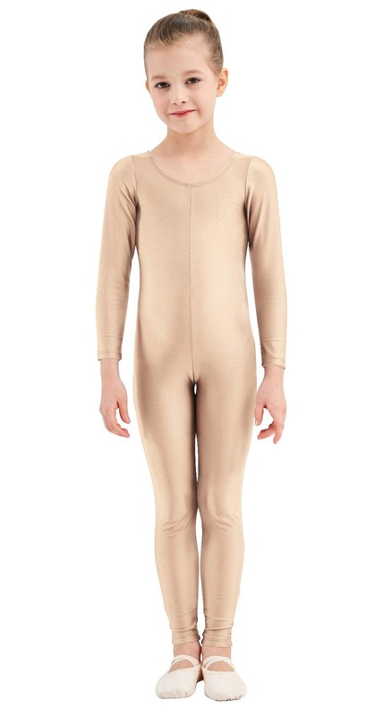 Girls Unitards Gymnastics Long Sleeves Full Body Ballet Leotards for Costumes…