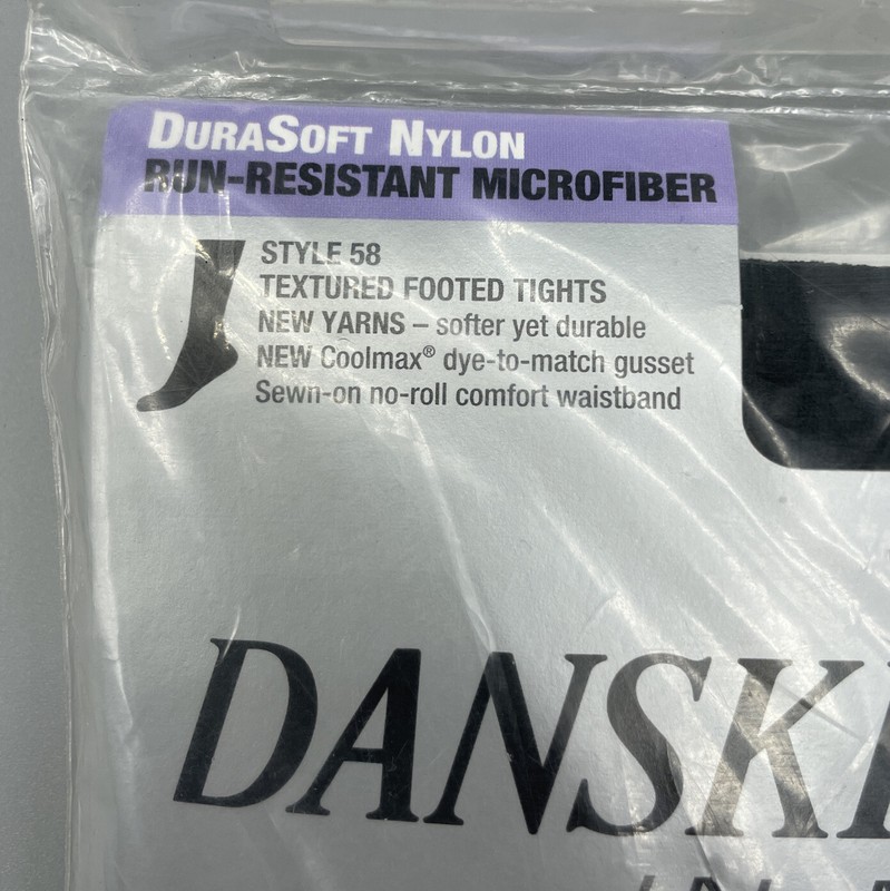 Danskin Girl's Footed Tights Size Small (4-6) Black DuraSoft 100% Nylon Style 58 gallery