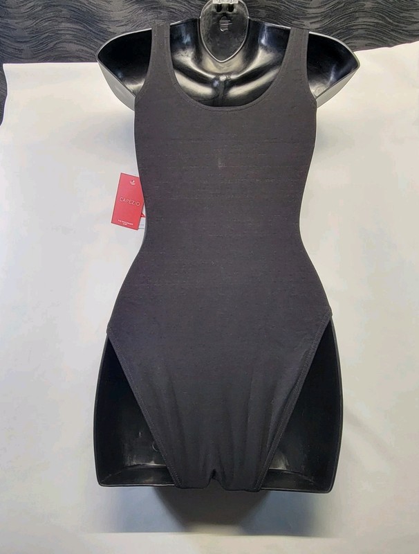 Capezio Tank Leotard Black Scoop Front & Back Jazz Legline SZ. XS-A gallery