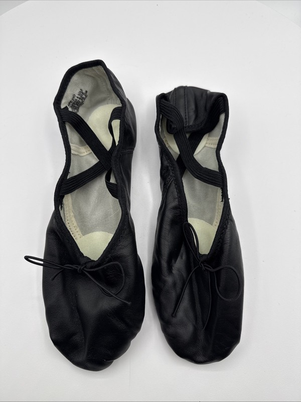 Capezio 2020 Romeo Mens Leather Ballet Shoes Black Size 11M Split Sole gallery