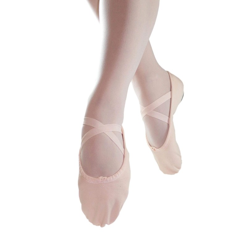 Danzcue Adult Split Sole Canvas Ballet Slipper 7 Pink gallery