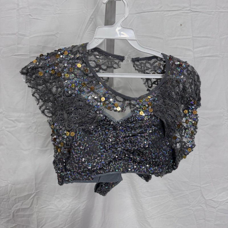 Art Stone “Sugar” Women’s Dance Costume – Grey – Size Extra Large Adult