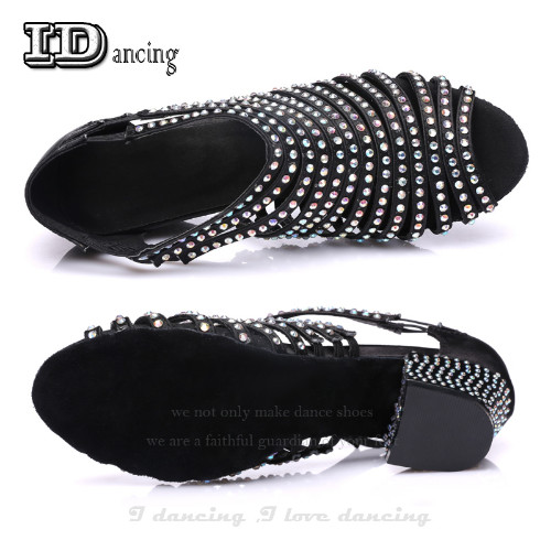 Square Dance Shoes Ballroom Shoes Latin Dance Shoes Rhinestone Slip on Soft gallery